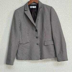Classic Houndstooth Blazer
